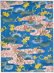 Diseño de tela, finales del siglo XIX